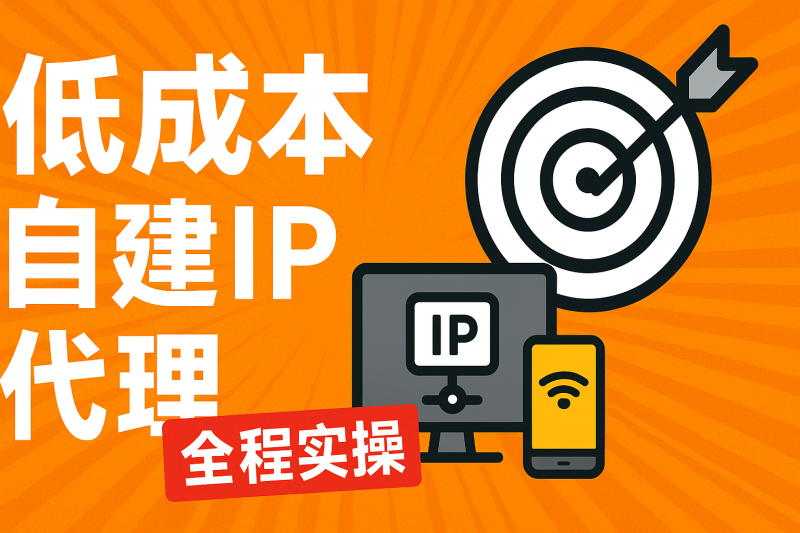 低成本IP代理方案实操教程｜自建稳定住宅IP｜电商与矩阵账号防封必学教程